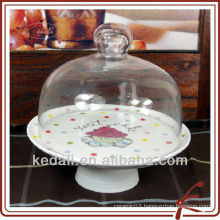 ceramic cake holder with lid